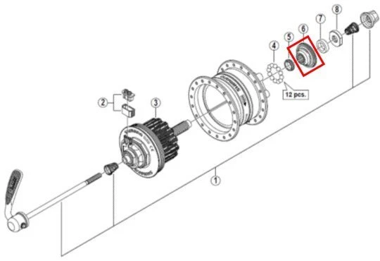 Shimano Konus VR DH-3D30 SSP Links Y-2ZC98020 4 Shimano Konus VR DH-3D30 SSP Links Y-2ZC98020 – Bild 2