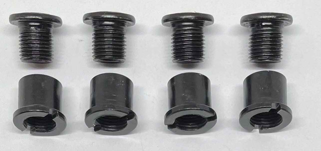 FSA Kettenblattschrauben-Set Imbus 4x Mutter 4x Schraube Für 1 Kettenblatt Mit Kettenschutz – Bild 3