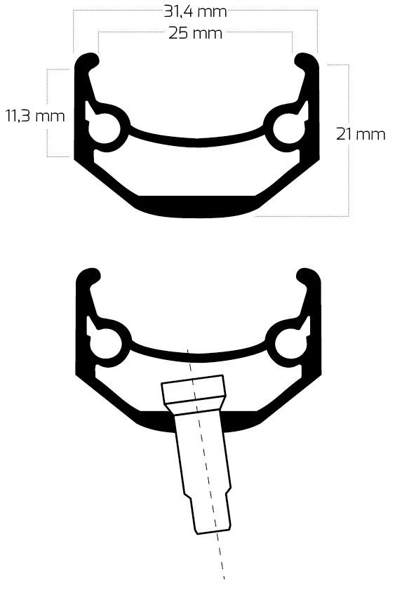 Ryde Andra 40 Disc Schwarz 36 Loch 4 Ryde Andra 40 Disc Schwarz 36 Loch – Bild 2