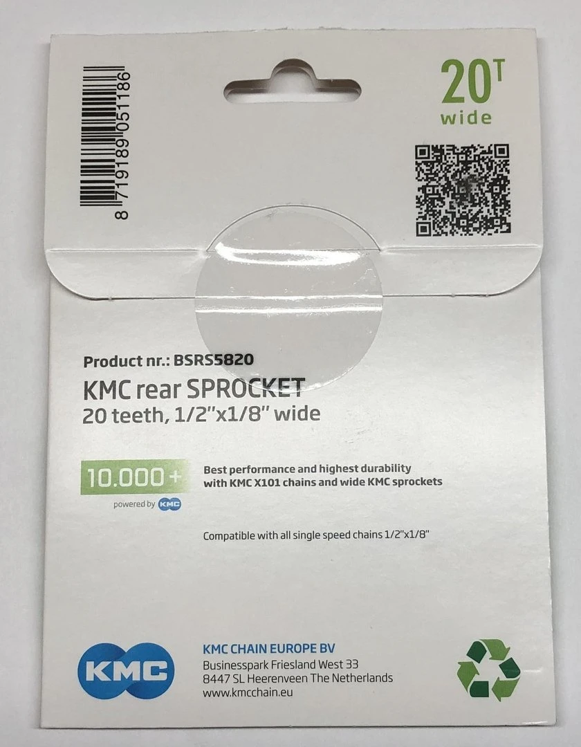 KMC Zahnkranz Für Shimano 1/8" 20 Zähne 10.000km+ 4 KMC Zahnkranz Für Shimano 1/8" 20 Zähne 10.000km+ – Bild 2