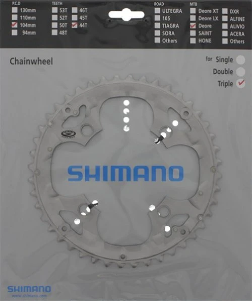 Shimano Deore Ab 2007 44 Zähne S-Type Für Schutzring Silber Y-1GX98040 Ausverk.- Ersatz:Y-1GX98060 3 Shimano Deore Ab 2007 44 Zähne S-Type Für Schutzring Silber Y-1GX98040 Ausverk.- Ersatz:Y-1GX98060