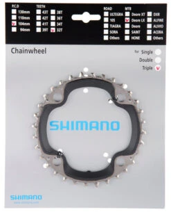 Shimano SLX Ab 2009 4-Arm 9-fach 32 Zähne AA-Type Stahl / Verbundwerkstoff Schwarz Y-1KF98040