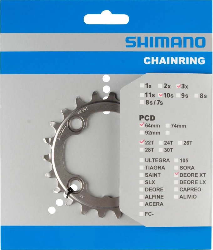 Shimano XT Ab 2014 4-Arm 10-fach 22 Zähne AN-Type Alu Silber Y-1NV22000 3 Shimano XT Ab 2014 4-Arm 10-fach 22 Zähne AN-Type Alu Silber Y-1NV22000