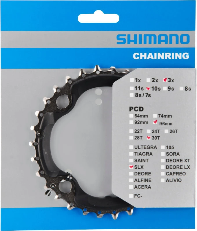 Shimano SLX Ab 2014 4-Arm 10-fach 30 Zähne AN-Type Stahl / Verbundwerkstoff Schwarz Y-1NW98010 3 Shimano SLX Ab 2014 4-Arm 10-fach 30 Zähne AN-Type Stahl / Verbundwerkstoff Schwarz Y-1NW98010